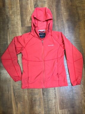 Avalanche Women’s Coral Pink Hooded Softshell Jacket size Medium lightweight